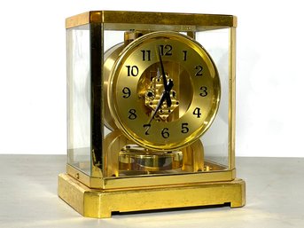 A Vintage Brass And Glass Atmos Le Coultre Co Swiss Infinity Clock