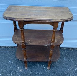 Adorable 3 Tier Petite Accent Table For Restoration
