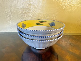 Three Ceramic Serving Bowls