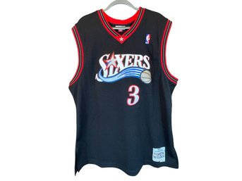 Vintage Allen Iverson #3 Philadelphia 76ers NBA Road Jersey - Size XL