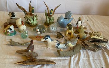 Large Decorative Bird Lot