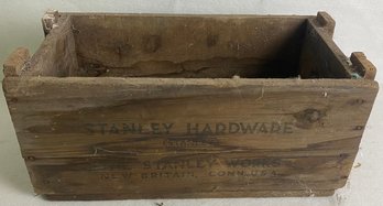 Vintage Stanley Wooden Crate