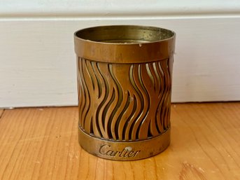 Cartier Brass Candle Holder