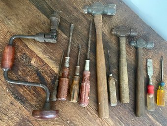 Eleven Piece  Vintage Tool Collection
