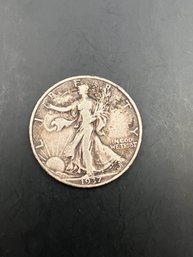 1937-S Silver Walking Liberty Half Dollar