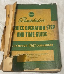 1947 Studebaker Champion Commander Service Operation Step And Time Guide