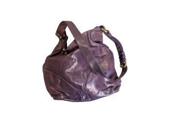 Cole Hahn Purple Leather Handbag