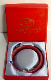 Cui Yu Yuan Red Jadeite Bracelet