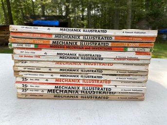 Vintage Mechanix Illustrated. Thirteen Issues From 1935-1963.