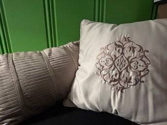 Two Accent Pillows Beige