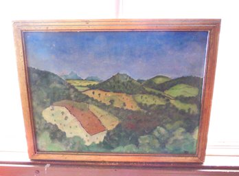 Colorful Landscape Painting  Signed