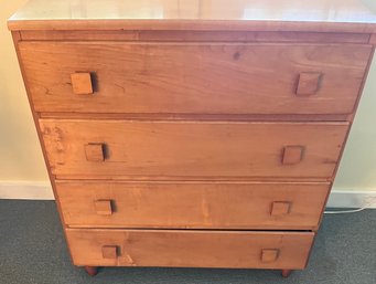 Four Drawer Hardwood Modern Chest