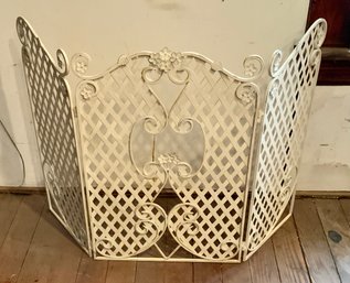 Lovely Wrought Iron Fireplace Screen