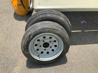 Pair Of Trailer Wheels