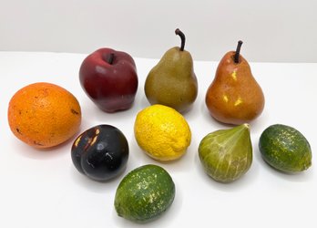 Vintage Life Size Faux Fruit (9 Pieces)