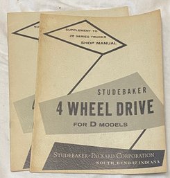 Two Studebaker Four Wheel Drive For D Models Supplement Shop Manuals