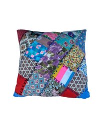 Vintage Patchwork Pillow - 12 By 10