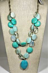 Bloomingdales Retailed Turquoise Gemstone Necklace