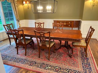 Paid $4,452 Pennsylvania House Dining Table And 6 Chairs, Excellent Condition