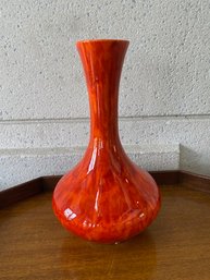 Fantastic Bittersweet Flame Ceramic Genie Vase