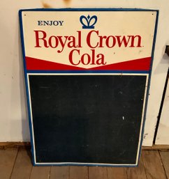 Vintage Original Royal Crown Menu Sign