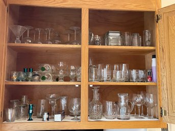 Glassware Cabinet #2 Drinking Wine And Shot Glasses