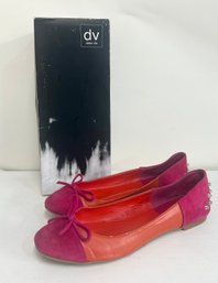 Dolce Vita 2-Tone Flats With Spikes - Size 9.5
