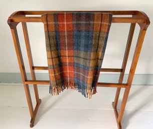 Blanket Stand With Highland Wool Blanket