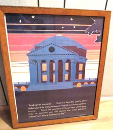 Jefferson Memorial Quote Framed Print