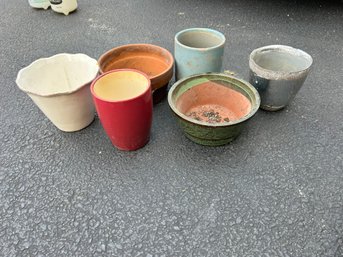 Grouping Of Plant Pottery