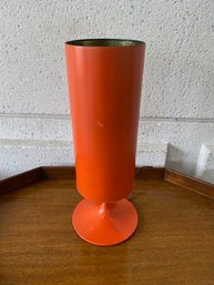 Atomic Space Age Orange Metal Table Lamp