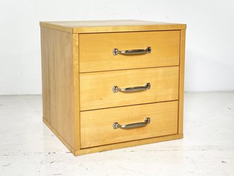 A Blonde Wood Office Or Jewelry Drawer Unit