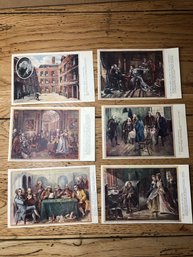 6 - Antique R S Cartwright - Dr Johnson Series Of 6 Postcards - Complete Set!    5P