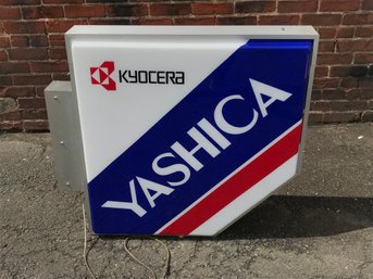 Amazing Very Large YACHICA / KYOCERA Cameras Outdoor Advertising Sign - Tested Works Fine - Made In Japan !