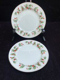 China Pearl Fine China Noel Plates