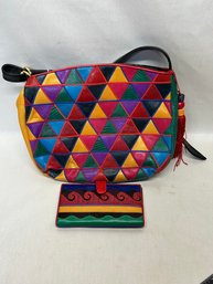 Sharif Leather Hand Bag & Matching Purse