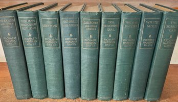 Nine Volumes The Novels And Stories Of RICHARD HARDING DAVIS - Scribner's 1919