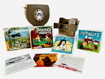 Vintage Sawyers Model H Lighted View Master &  Model G View Master With Collections Of Reels