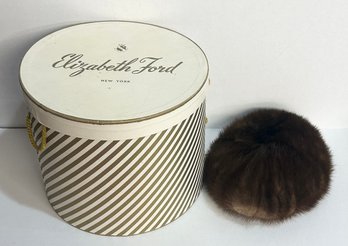 Betmar Fur Hat With Elizabeth Ford Hat Box