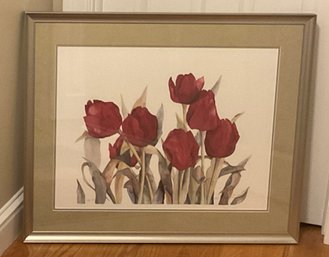 LYN SNOW 'Red Tulips' Artist Print