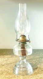 Mid Century 18' P&A Glass Oil Lamp