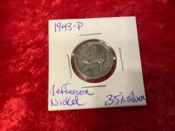 1943 P Jefferson Nickel 35 Silver 12