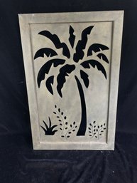 Hawaiian Days Palm Tree Art Cut Metal