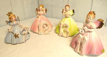 Collection Of  4 Josef Birthday Figurines