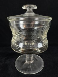 Pedestal Glass Candy Jar