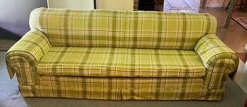 Green Plaid Sofa Circa 1960s