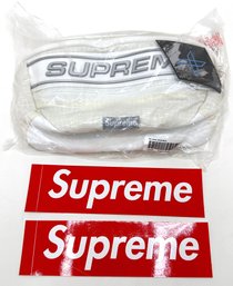 New Supreme 3D Reflective Logo Waist Bag & Supreme Stickers