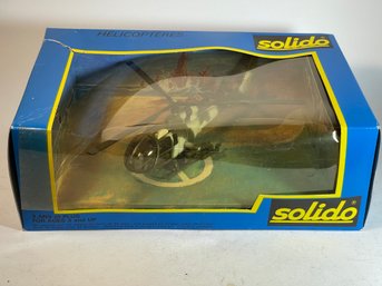 SOLIDO HELOCOPTER Metal Diecast Toy In Original Box