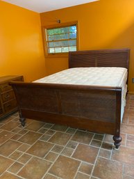 Bed And Wooden Bed Frame