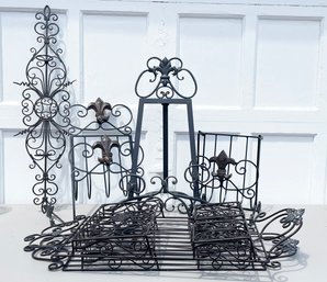 A Large Assortment Of Filigree Metal Decor